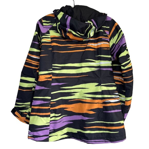 Columbia Nordic Point Printed Interchange Jacket Zebra Stripe Women's Small S - Picture 2 of 9